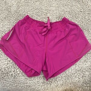 Lululemon pink hotty hot shorts size 6!